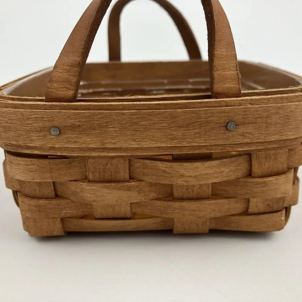 Longaberger Ivy Basket Set 1992 | Signed Retired Handles Dresden VTG #13100JOS